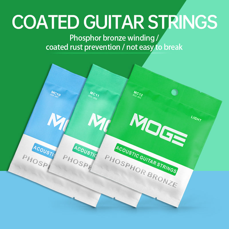 Moge MC11 Custom Light Phosphor Bronze Acoustic Guitar Strings 11-52 (11 15 24 32 42 52)