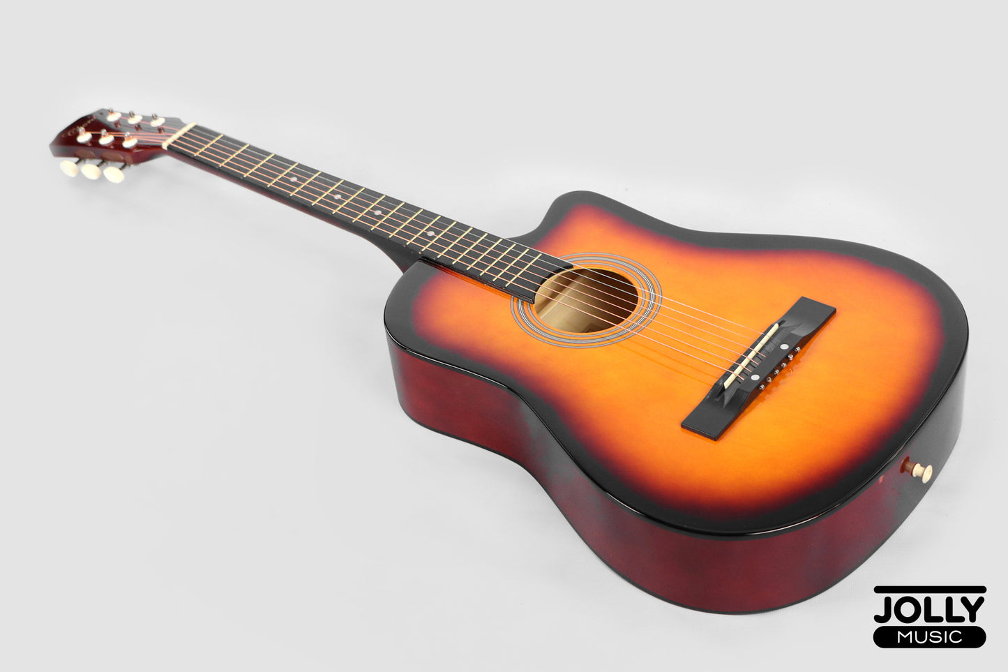 Chard 3850C Acoustic Guitar w/ Truss Rod & Bag - Sunburst