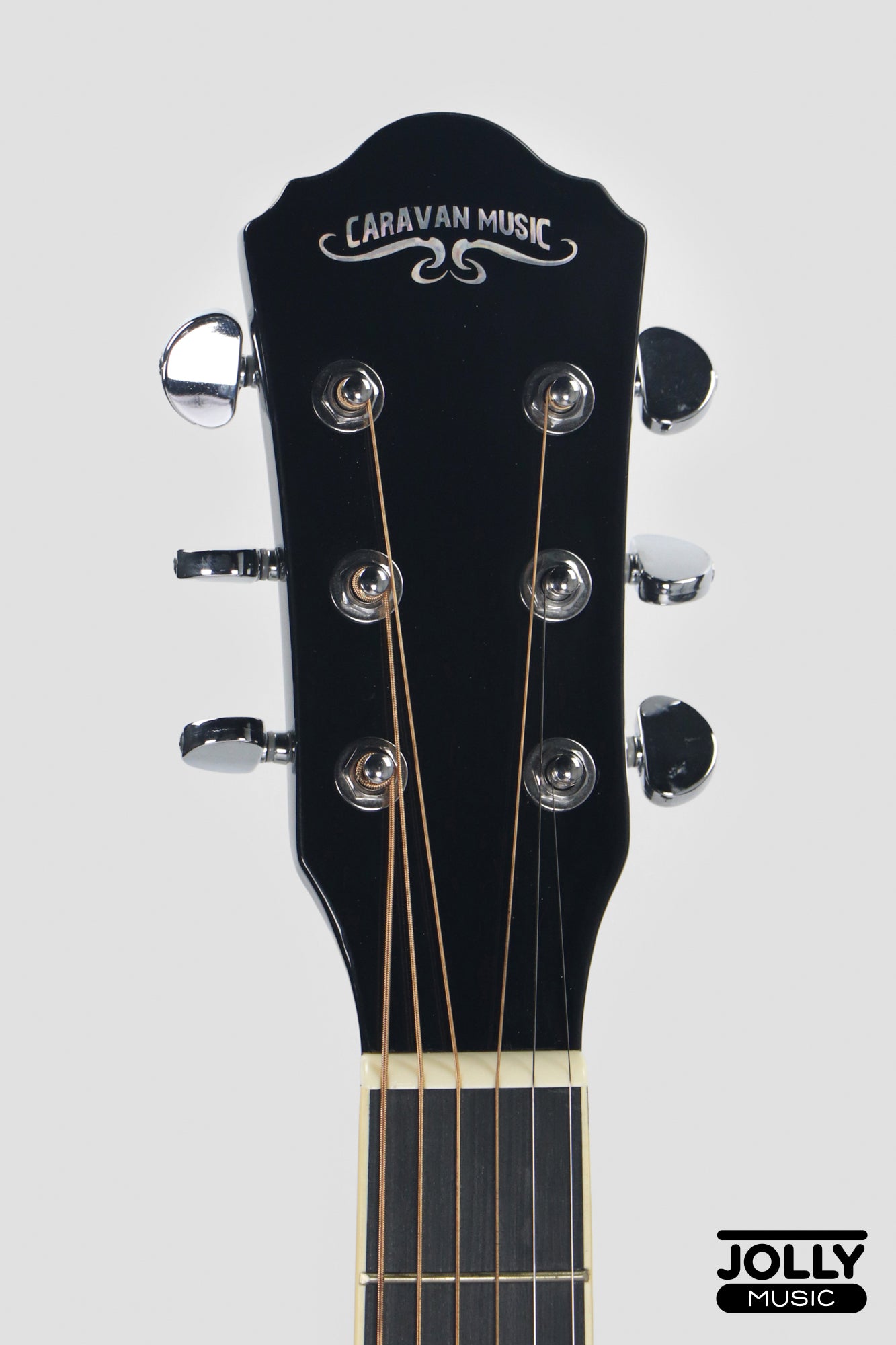 Caravan HS-4111 EQ Acoustic Electric Guitar - Black