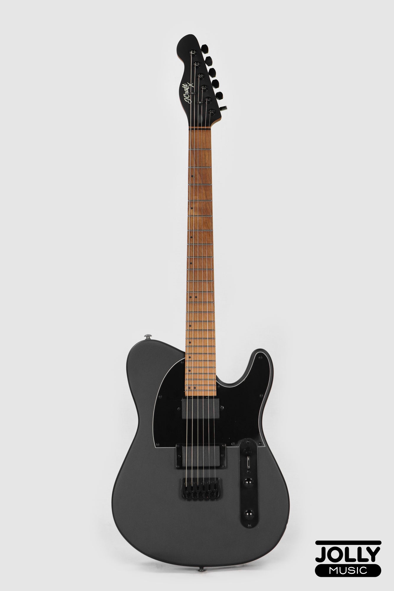 J Craft X Series LTX-3A Active 24 Fret Electric Guitar - Shadow Black