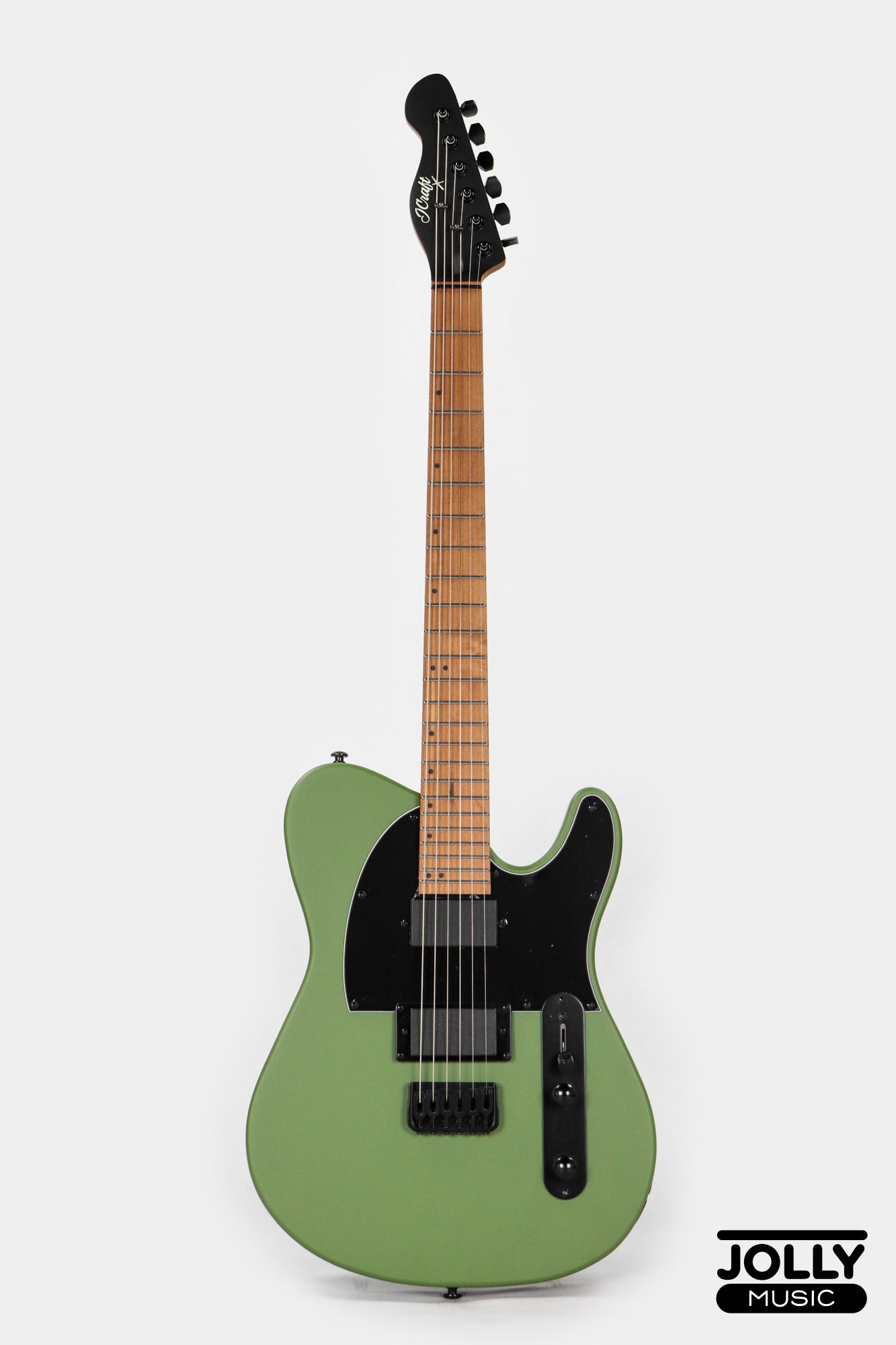 J Craft X Series LTX-3A Active 24 Fret Electric Guitar - Army Green