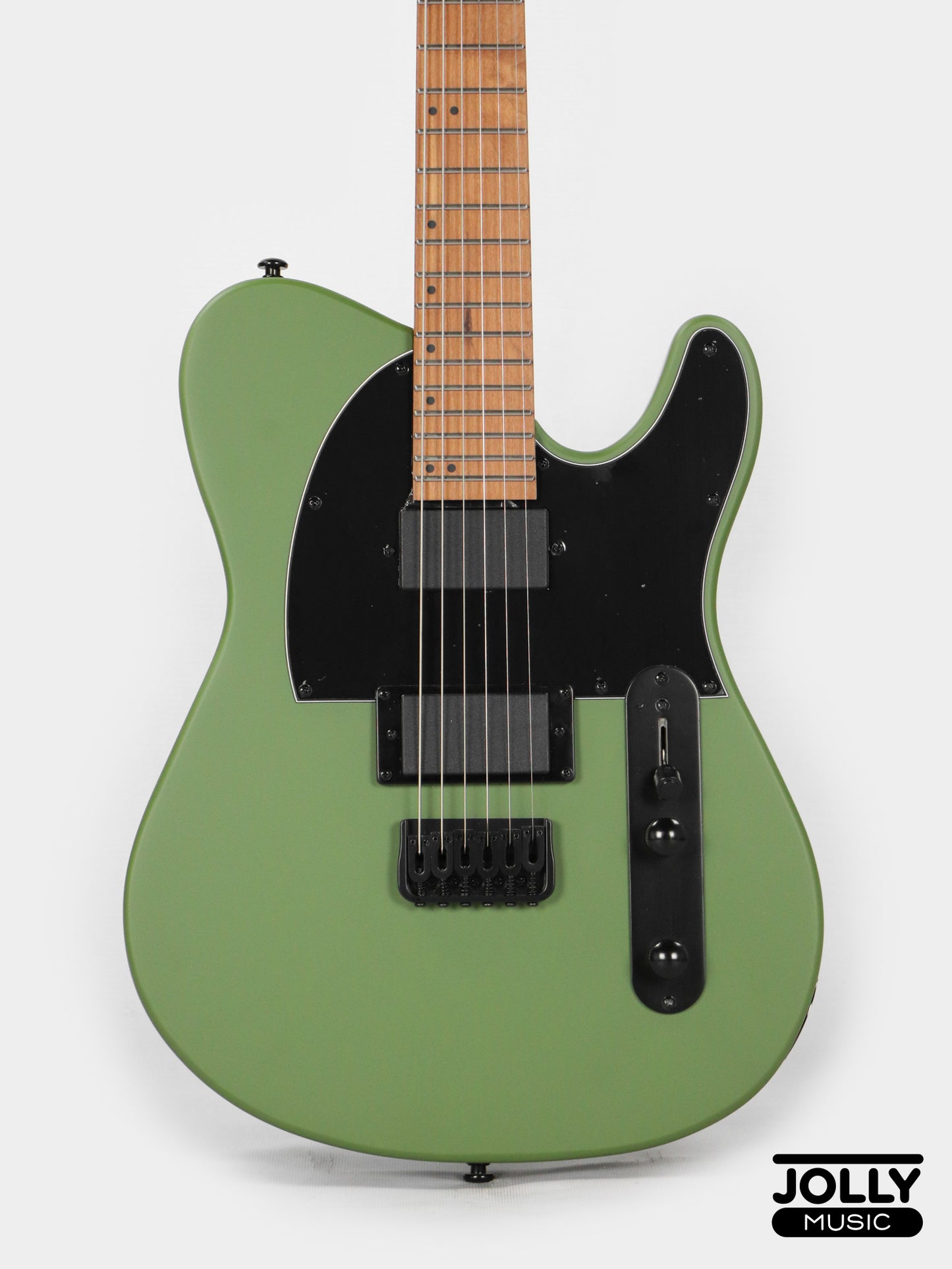 J Craft X Series LTX-3A Active 24 Fret Electric Guitar - Army Green