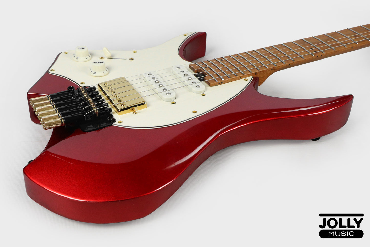 JCraft Aeon Headless Fusion HSS LEFT HAND HTP-3 LH - Metallic Red