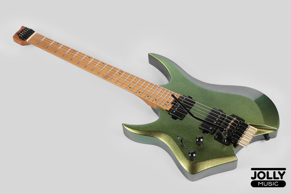 JCraft Aeon Headless Trem LEFT HAND HTR-3 LH - Green Chameleon
