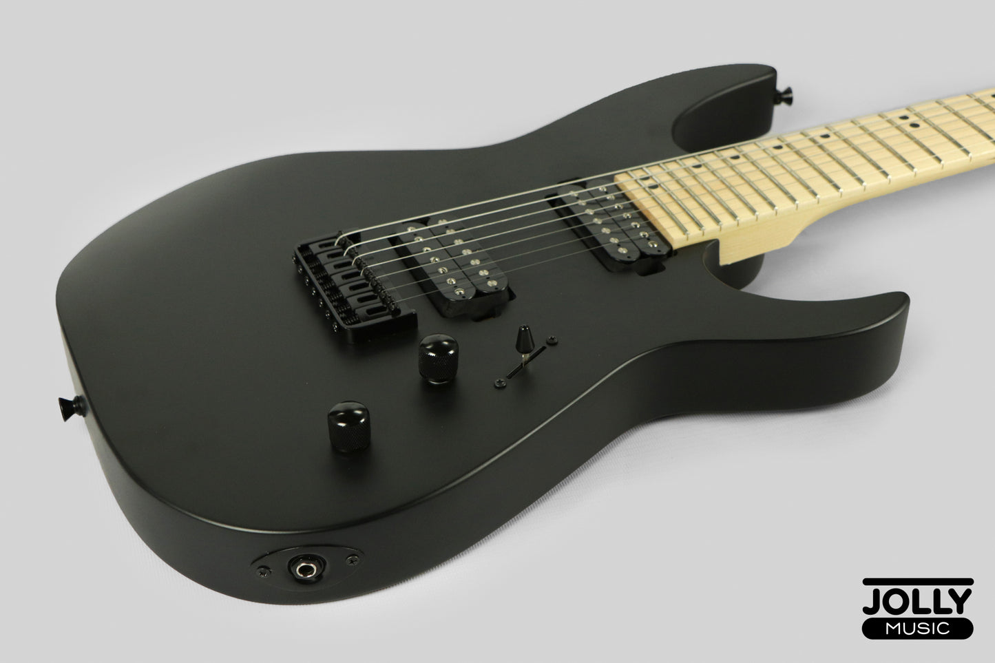 JCraft X Series Bushido BX7-1T 7-String Super S-Style Electric Guitar - Satin Black