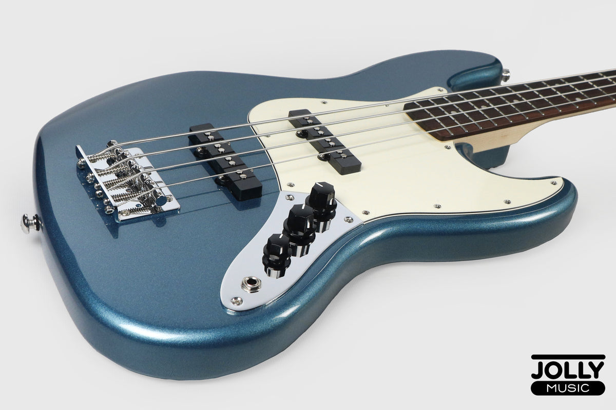 JCraft JB-2 4-String Bass 2026 - Rosewood / Metallic Blue