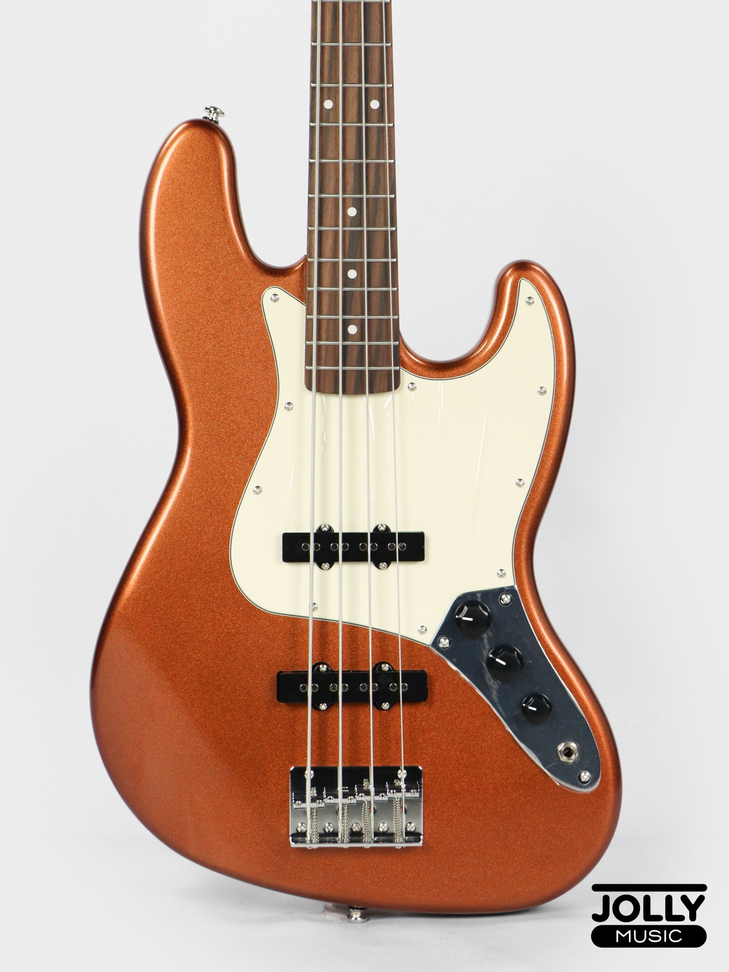 JCraft JB-2 4-String Electric Bass 2026 - Rosewood / Metallic Gold