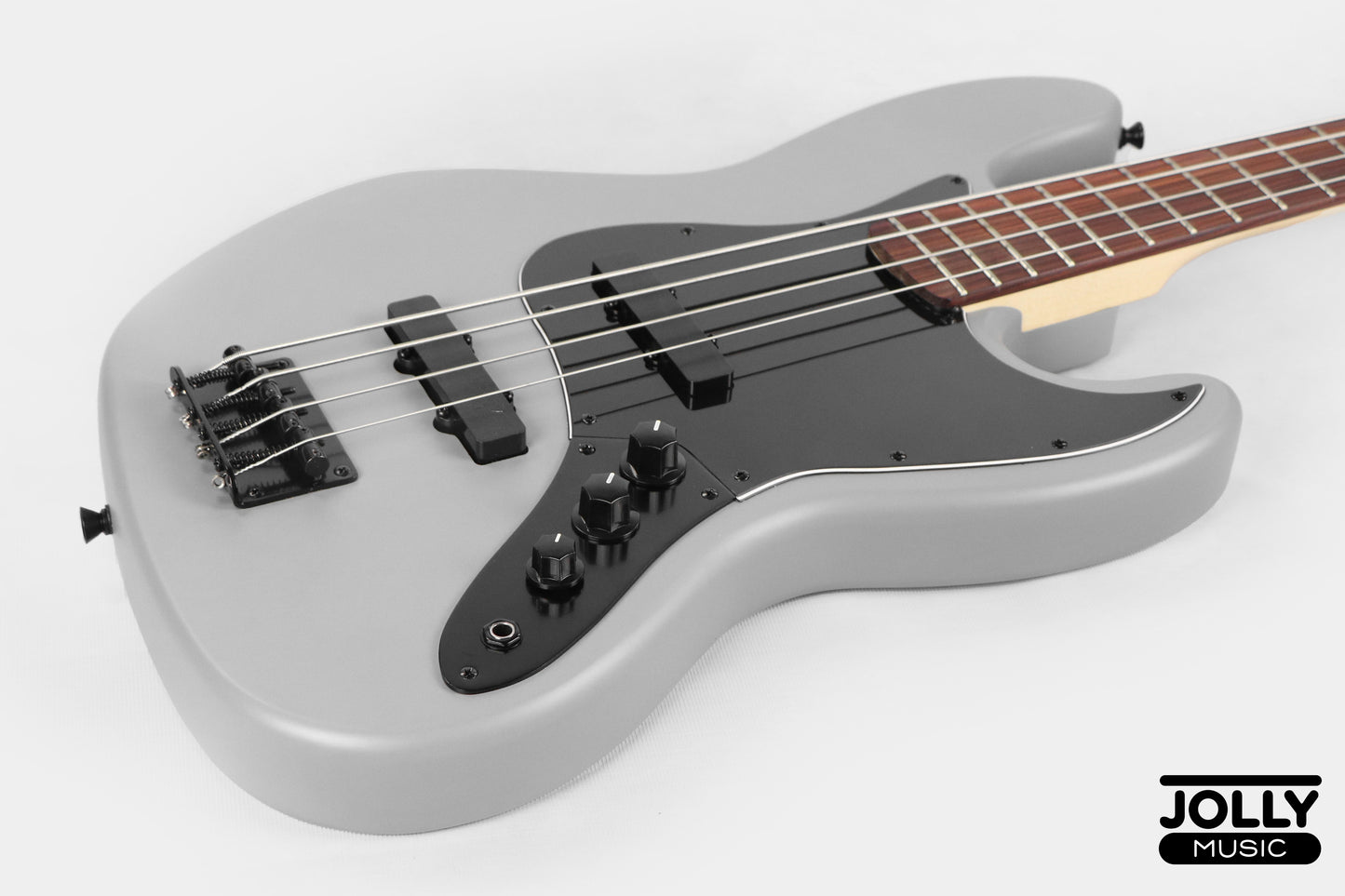 JCraft X Series JBX-1 4-String Bass Guitar - Gunmetal