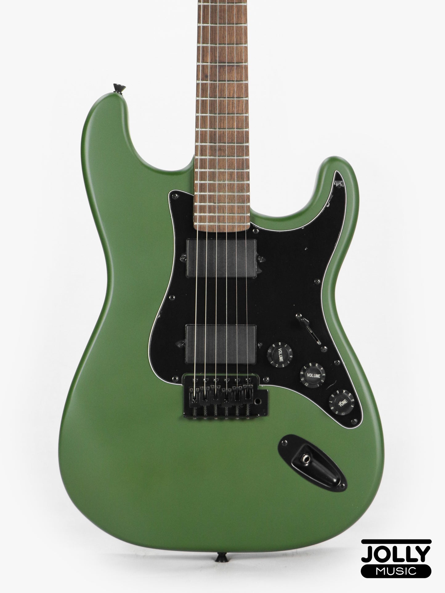JCraft X Series LSX-1 HH Modern S-Style Electric Guitar - Army Green