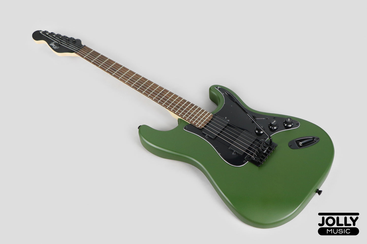 JCraft X Series LSX-1 HH Modern S-Style Electric Guitar - Army Green