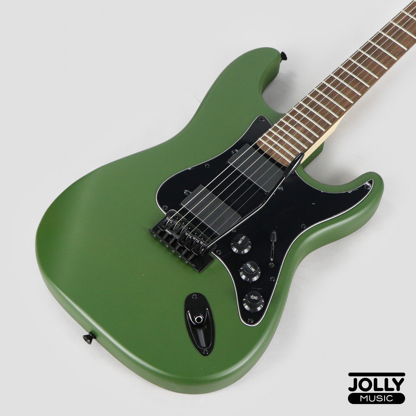 JCraft X Series LSX-1 HH Modern S-Style Electric Guitar - Army Green