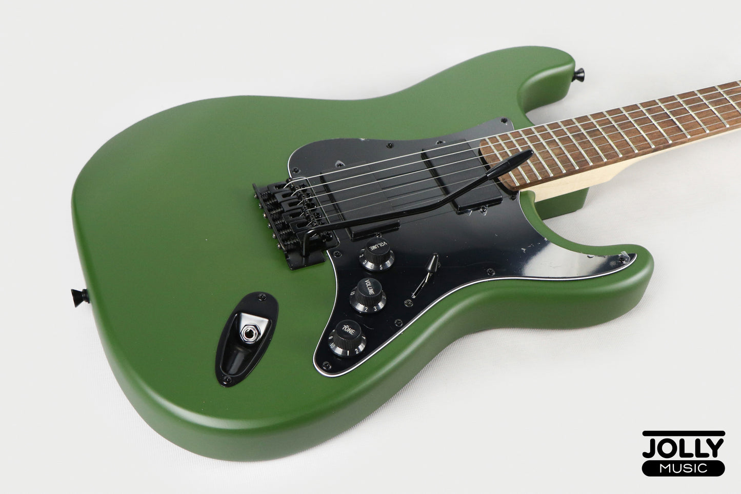 JCraft X Series LSX-1 HH Modern S-Style Electric Guitar - Army Green