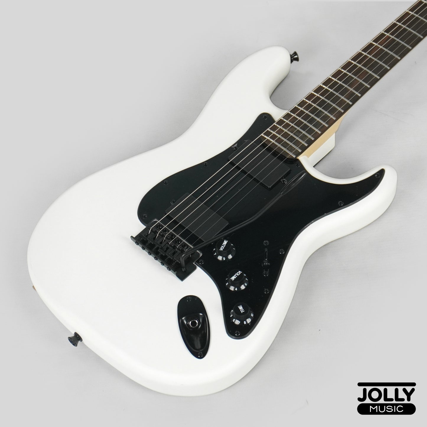 JCraft X Series LSX-1 HH Stratocaster Electric Guitar - Snow