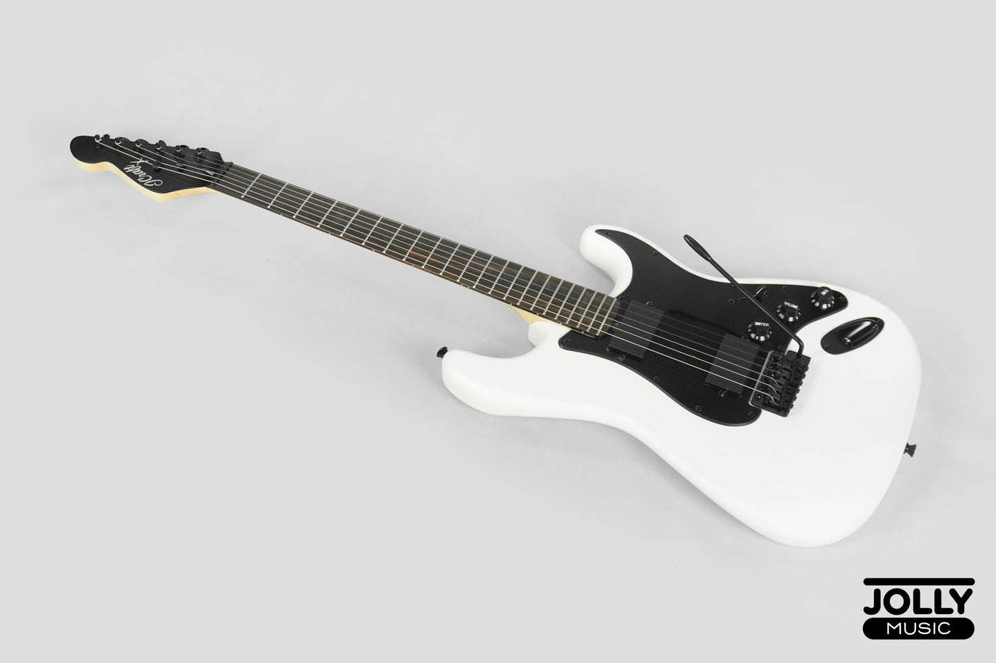 JCraft X Series LSX-1 HH Stratocaster Electric Guitar - Snow