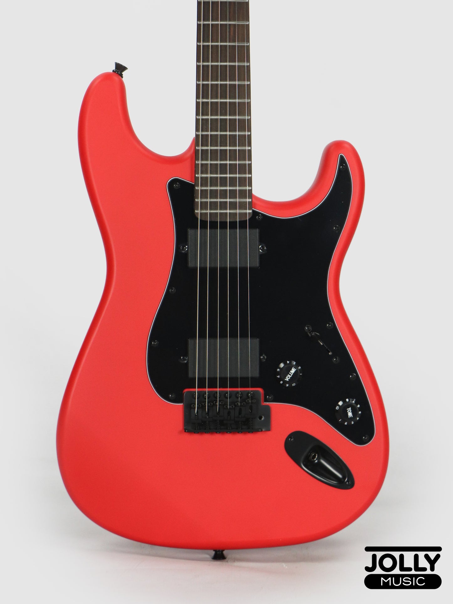 JCraft X Series LSX-2 HH Stratocaster Stainless Frets Electric Guitar - Matte Red