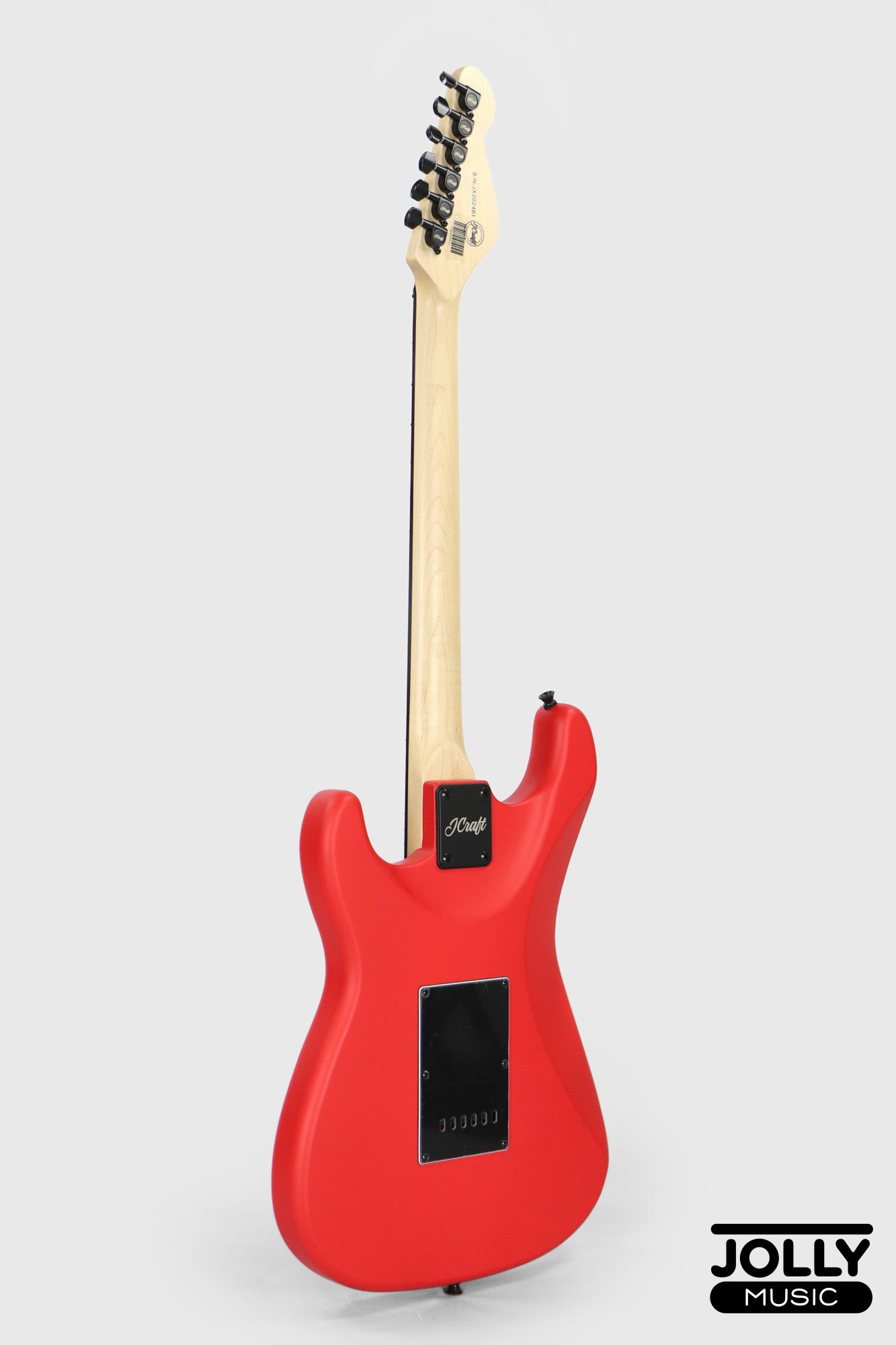 JCraft X Series LSX-2 HH Stratocaster Stainless Frets Electric Guitar - Matte Red