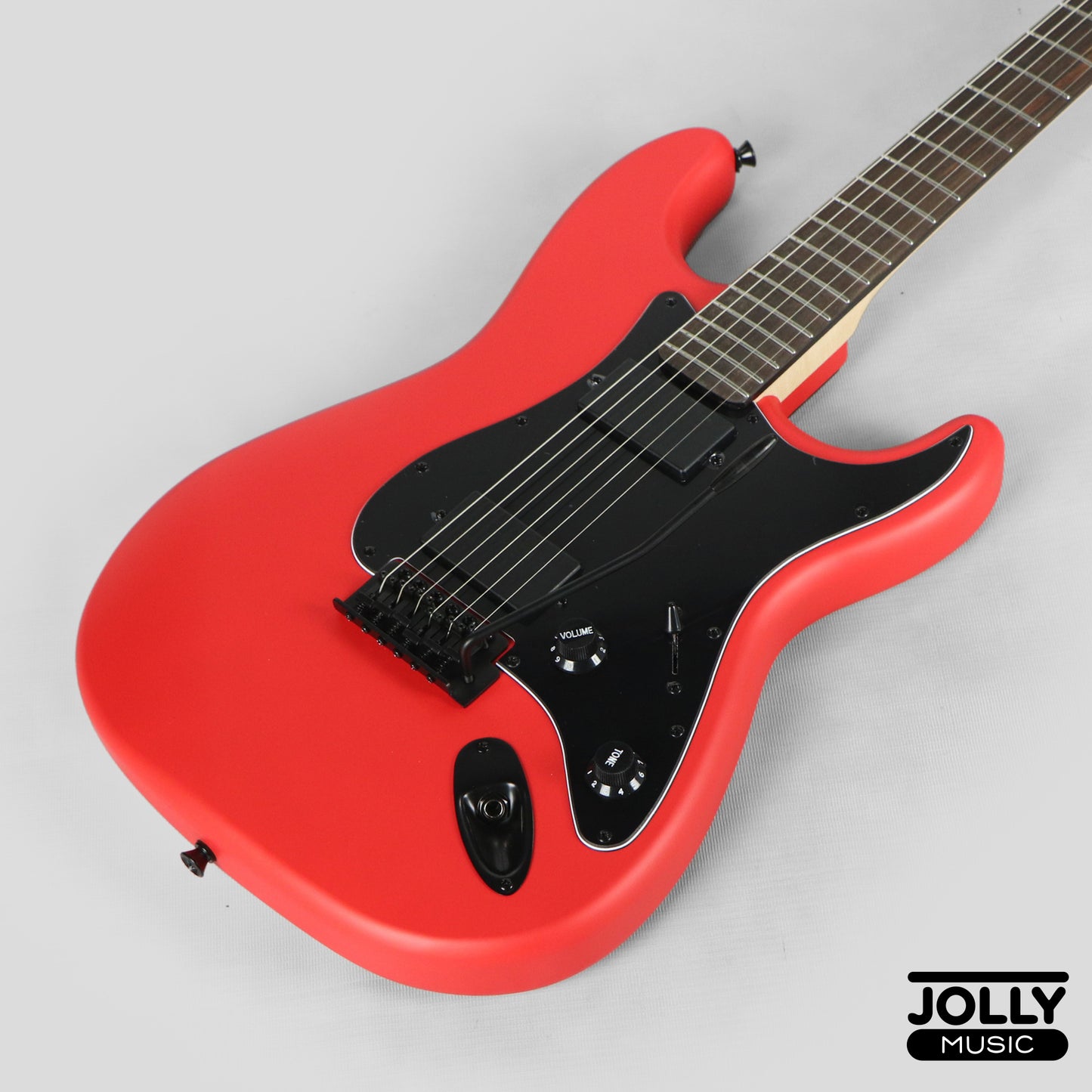 JCraft X Series LSX-2 HH Stratocaster Stainless Frets Electric Guitar - Matte Red
