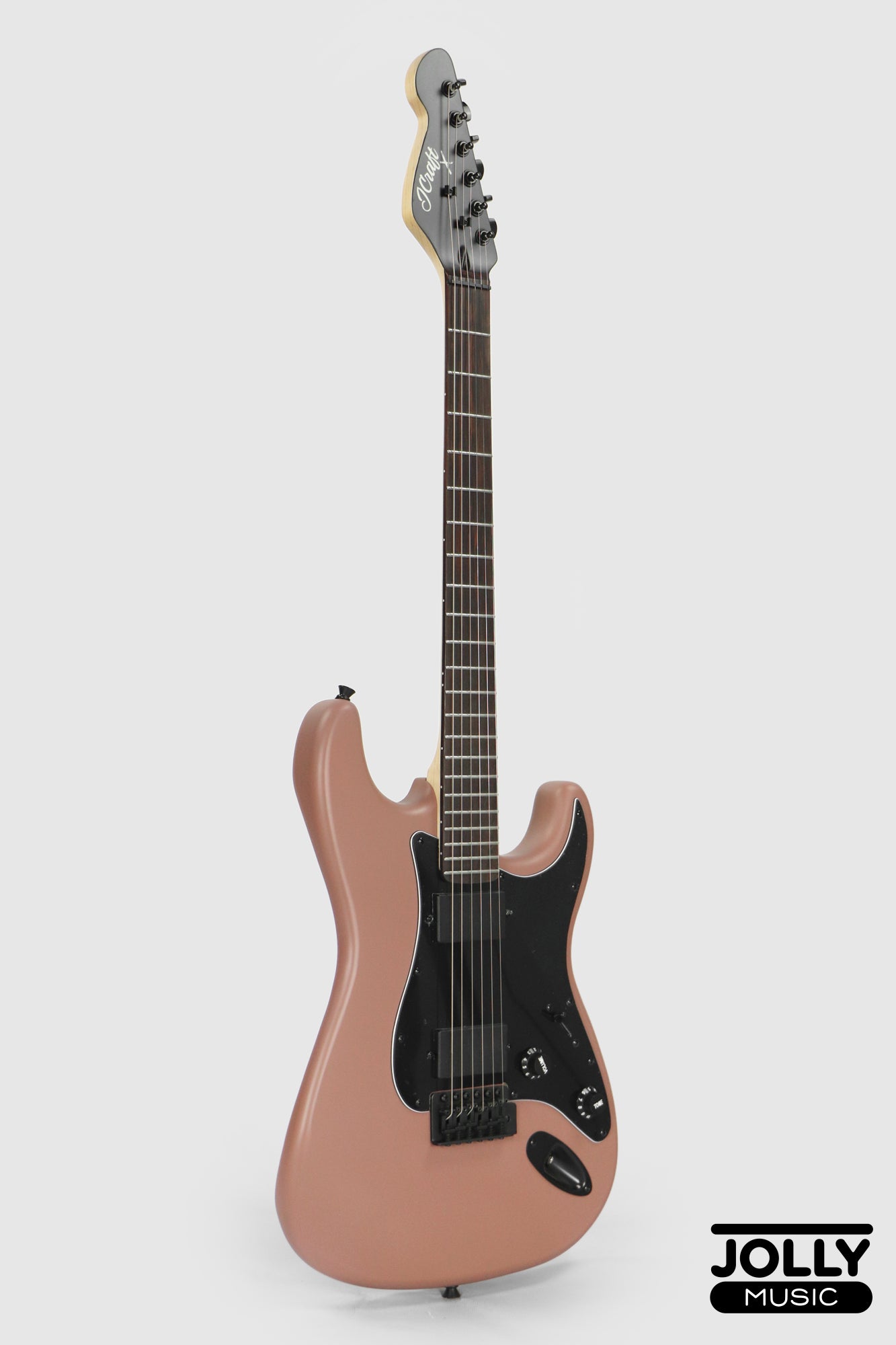 JCraft X Series LSX-2 HH Stratocaster Stainless Frets Electric Guitar - Turkish Coffee