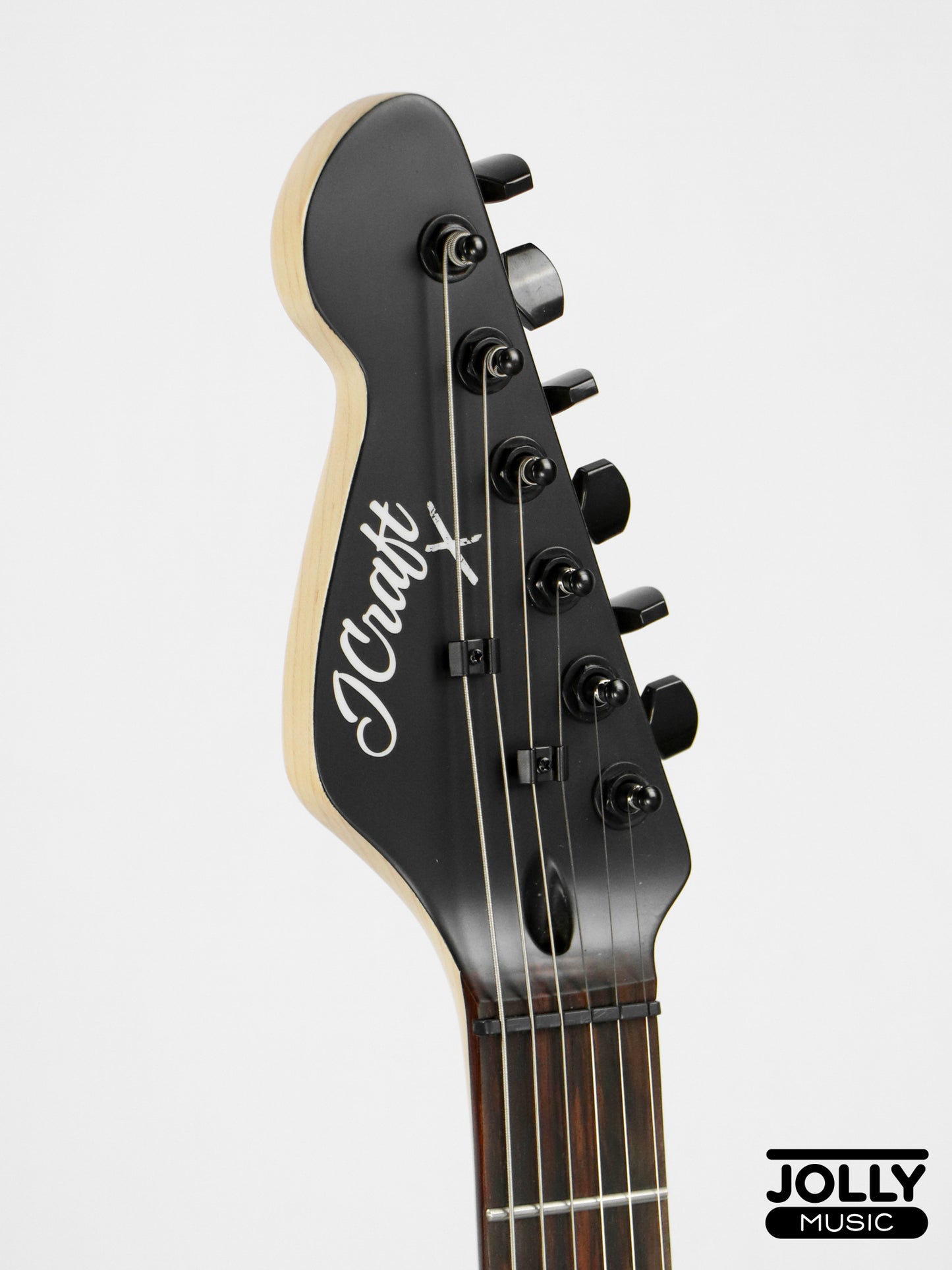JCraft X Series LSX-2 HH Stratocaster Stainless Frets Electric Guitar - Turkish Coffee