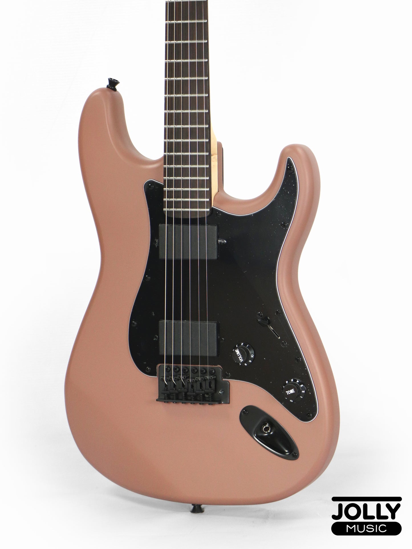 JCraft X Series LSX-2 HH Stratocaster Stainless Frets Electric Guitar - Turkish Coffee