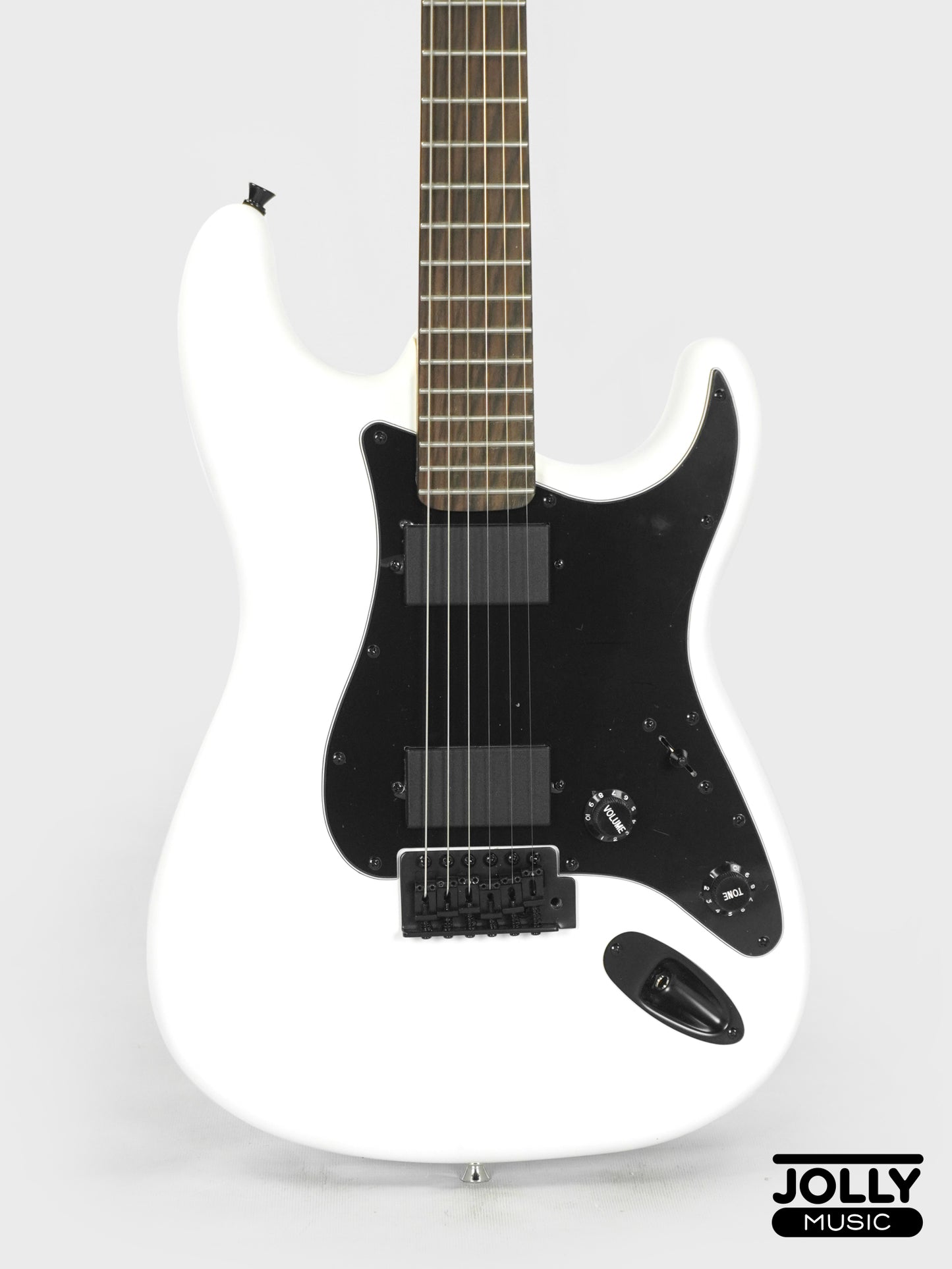 JCraft X Series LSX-2 HH Stratocaster Stainless Frets Electric Guitar - Matte White