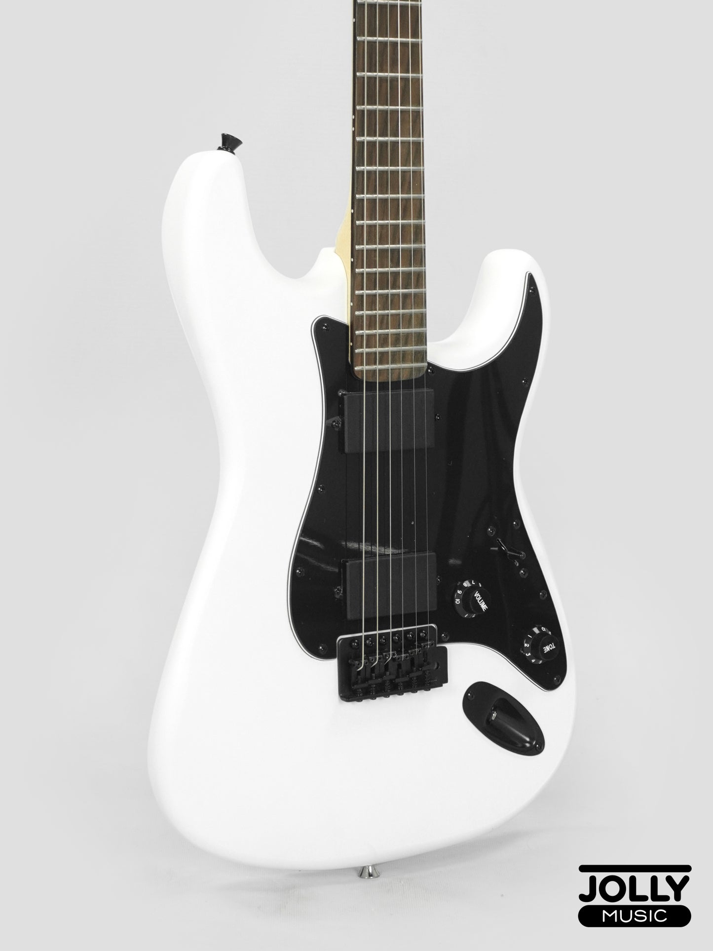 JCraft X Series LSX-2 HH Stratocaster Stainless Frets Electric Guitar - Matte White