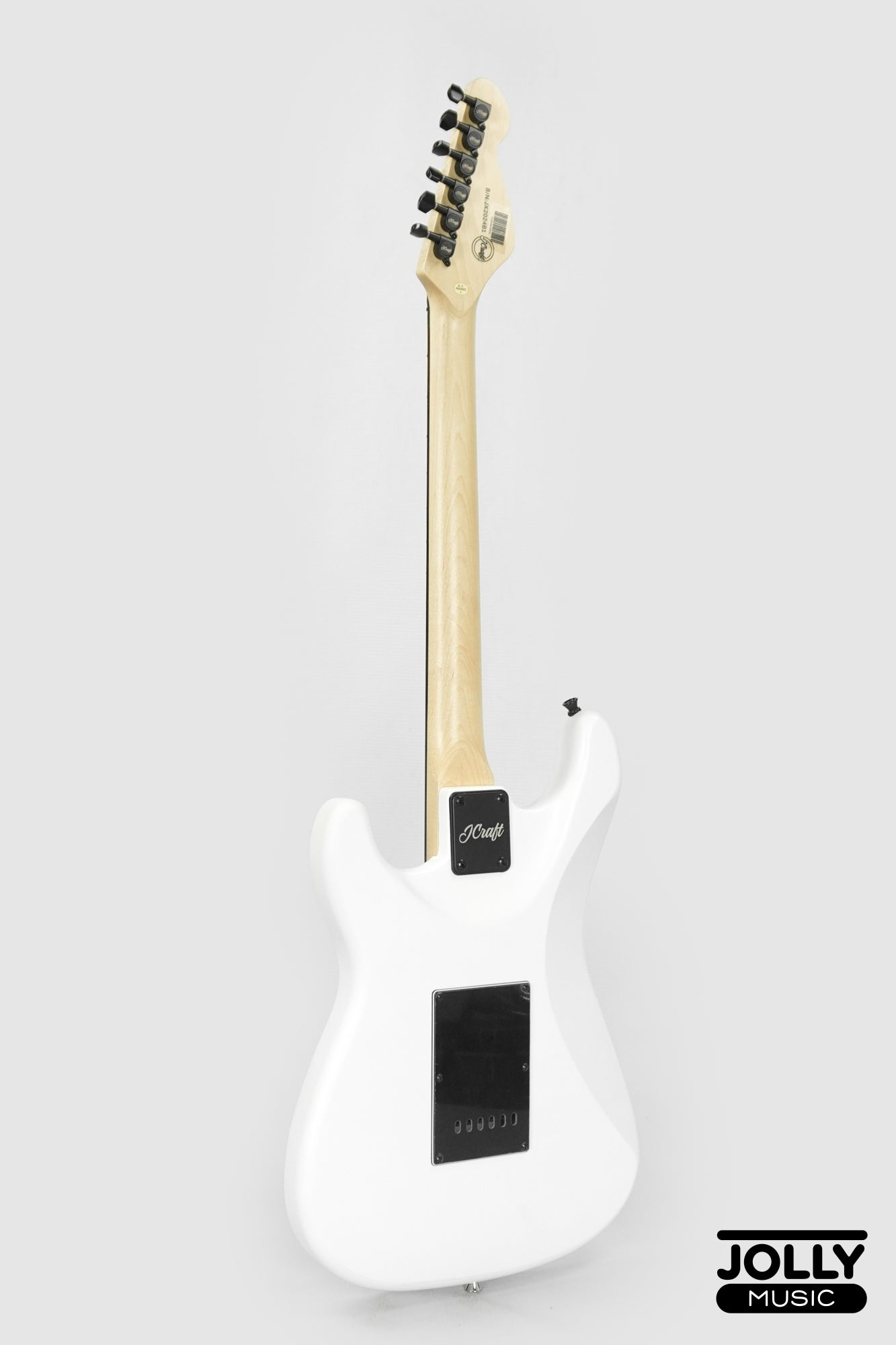 JCraft X Series LSX-2 HH Stratocaster Stainless Frets Electric Guitar - Matte White