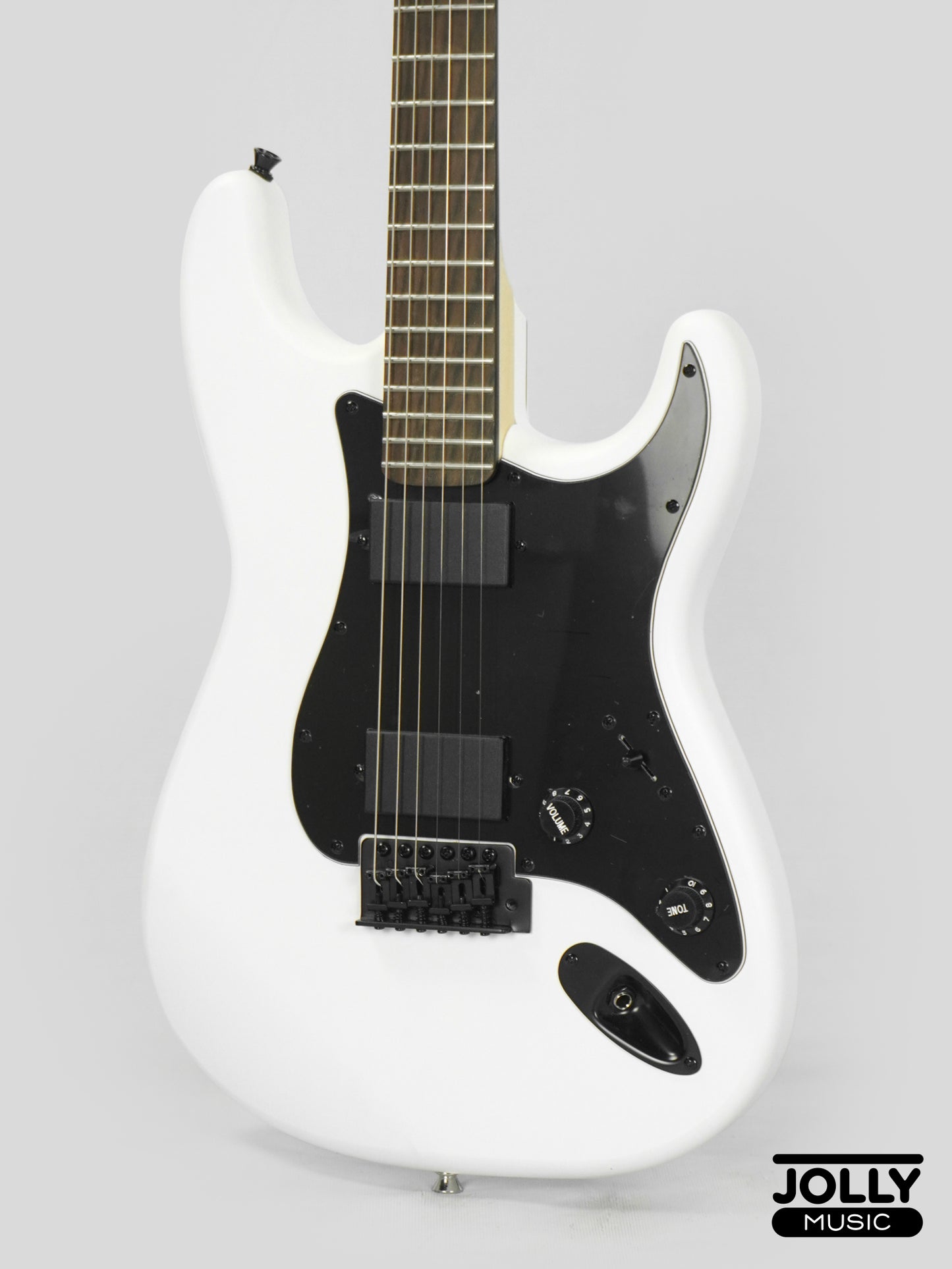 JCraft X Series LSX-2 HH Stratocaster Stainless Frets Electric Guitar - Matte White