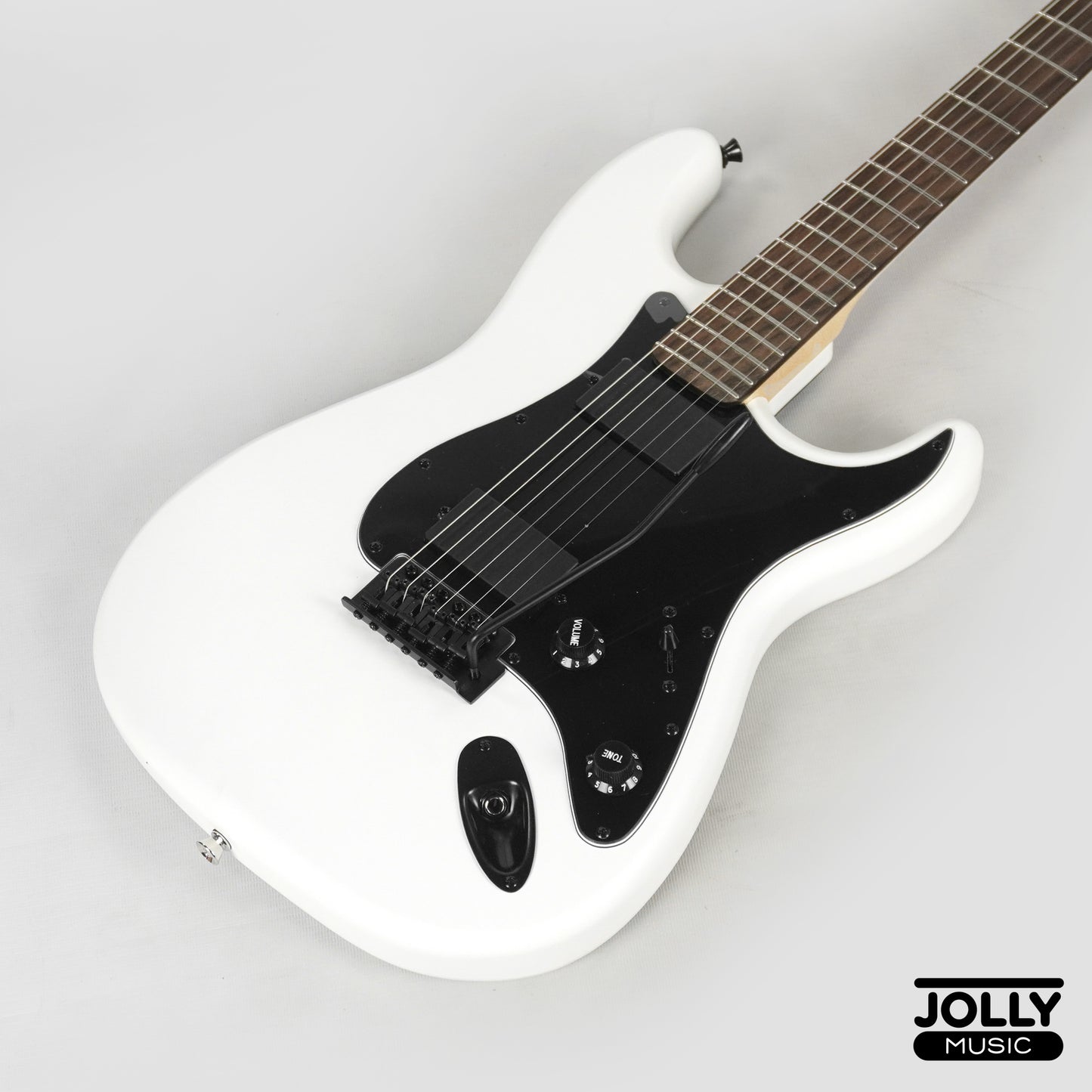 JCraft X Series LSX-2 HH Stratocaster Stainless Frets Electric Guitar - Matte White