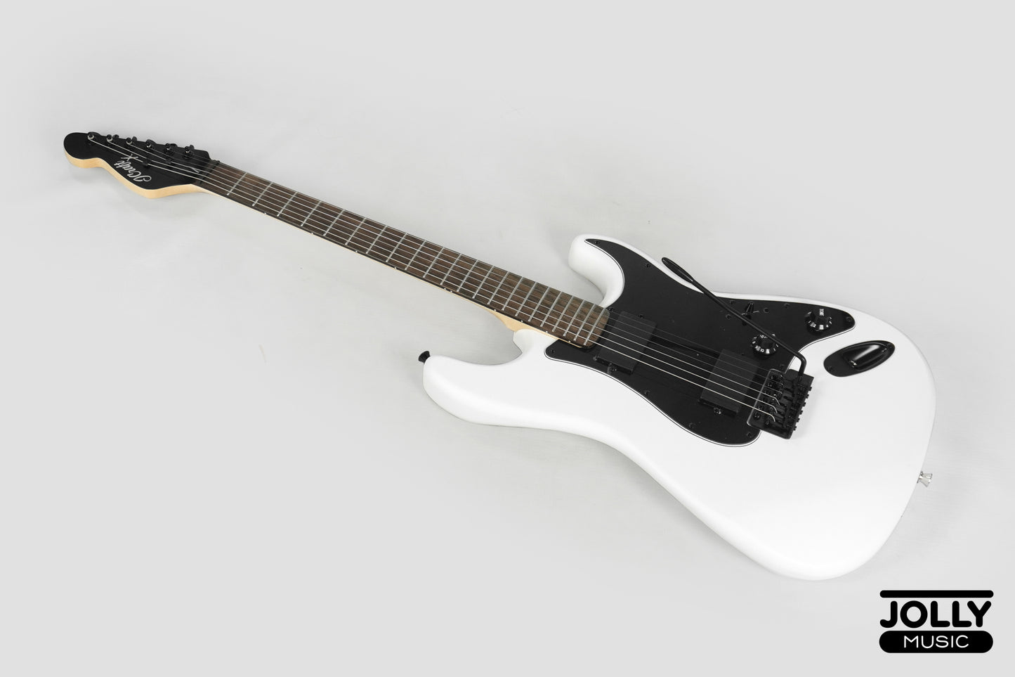 JCraft X Series LSX-2 HH Stratocaster Stainless Frets Electric Guitar - Matte White