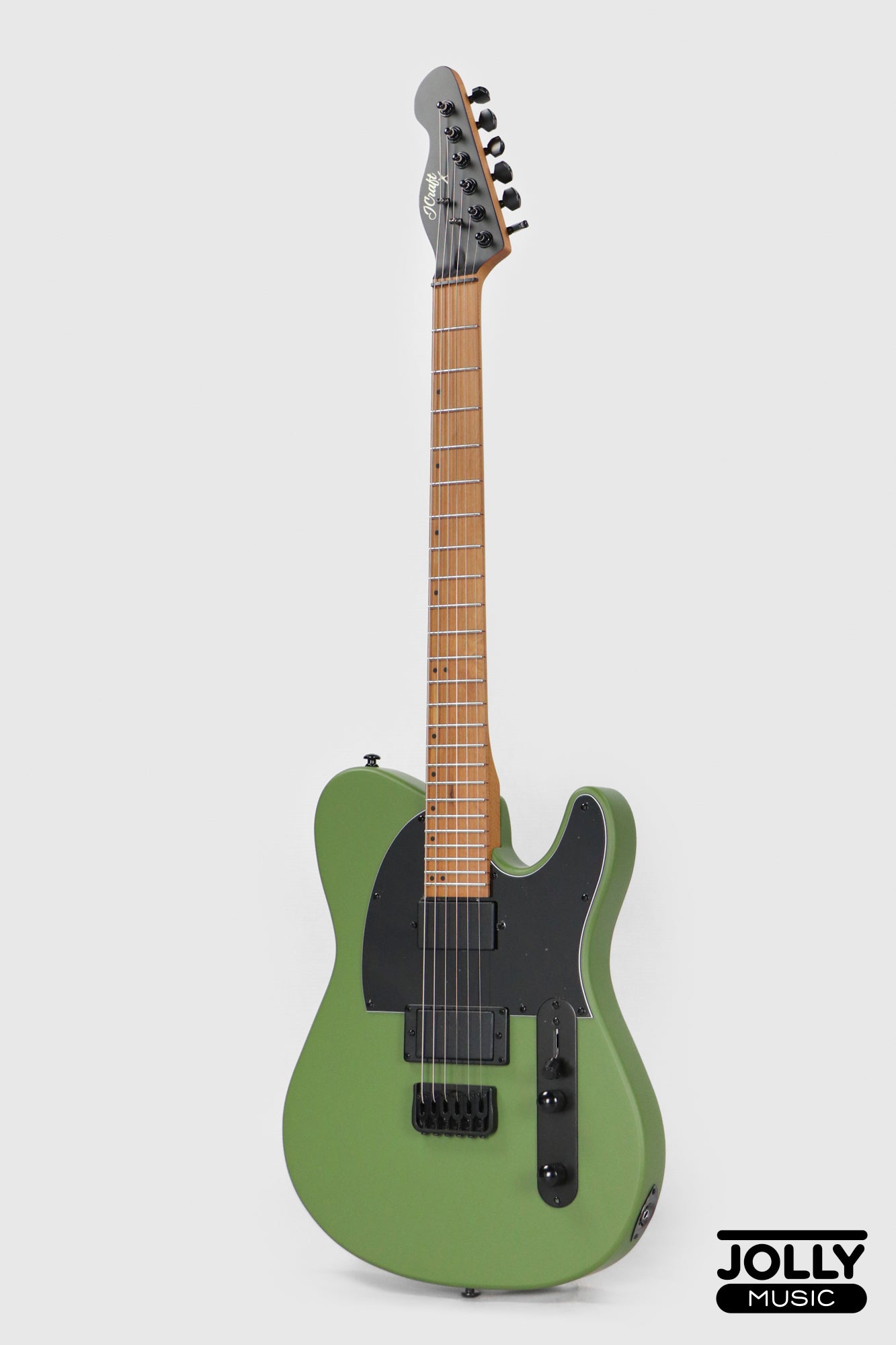 J Craft X Series LTX-3A Active 24 Fret Electric Guitar - Army Green