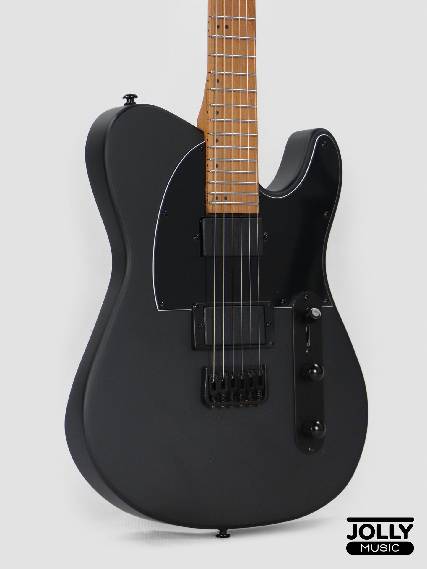 J Craft X Series LTX-3A Active 24 Fret Electric Guitar - Shadow Black
