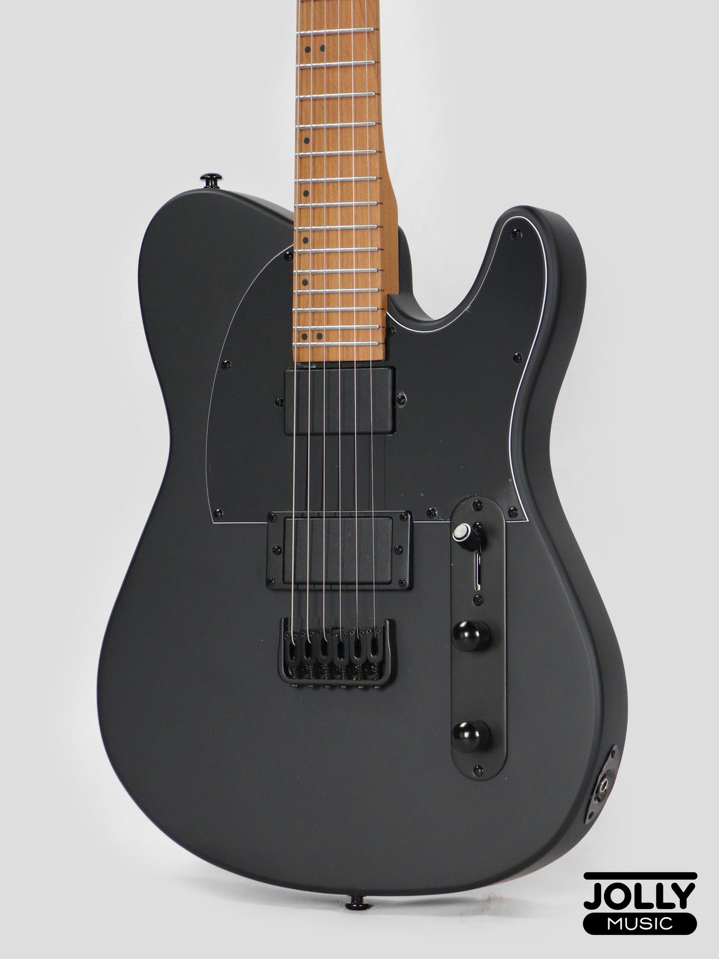 J Craft X Series LTX-3A Active 24 Fret Electric Guitar - Shadow Black