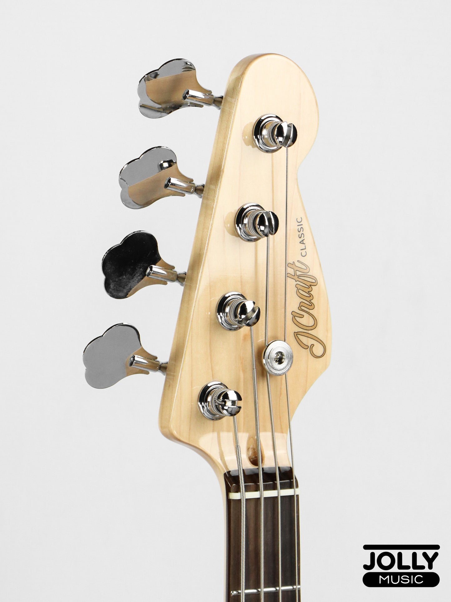 JCraft PB-2 4-String Stainless Frets Bass Guitar - Red