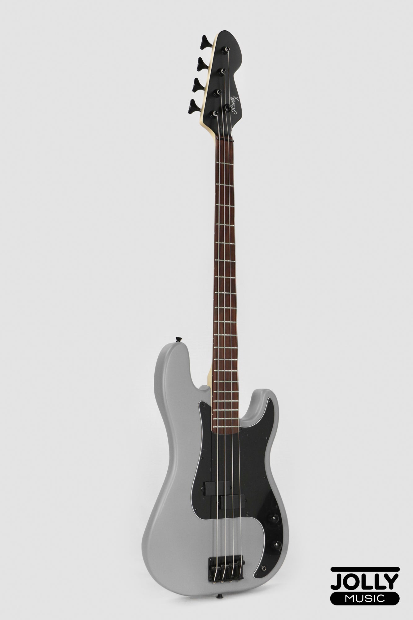 JCraft PBX-1 4-String Electric Bass Guitar with Gigbag - Gunmetal