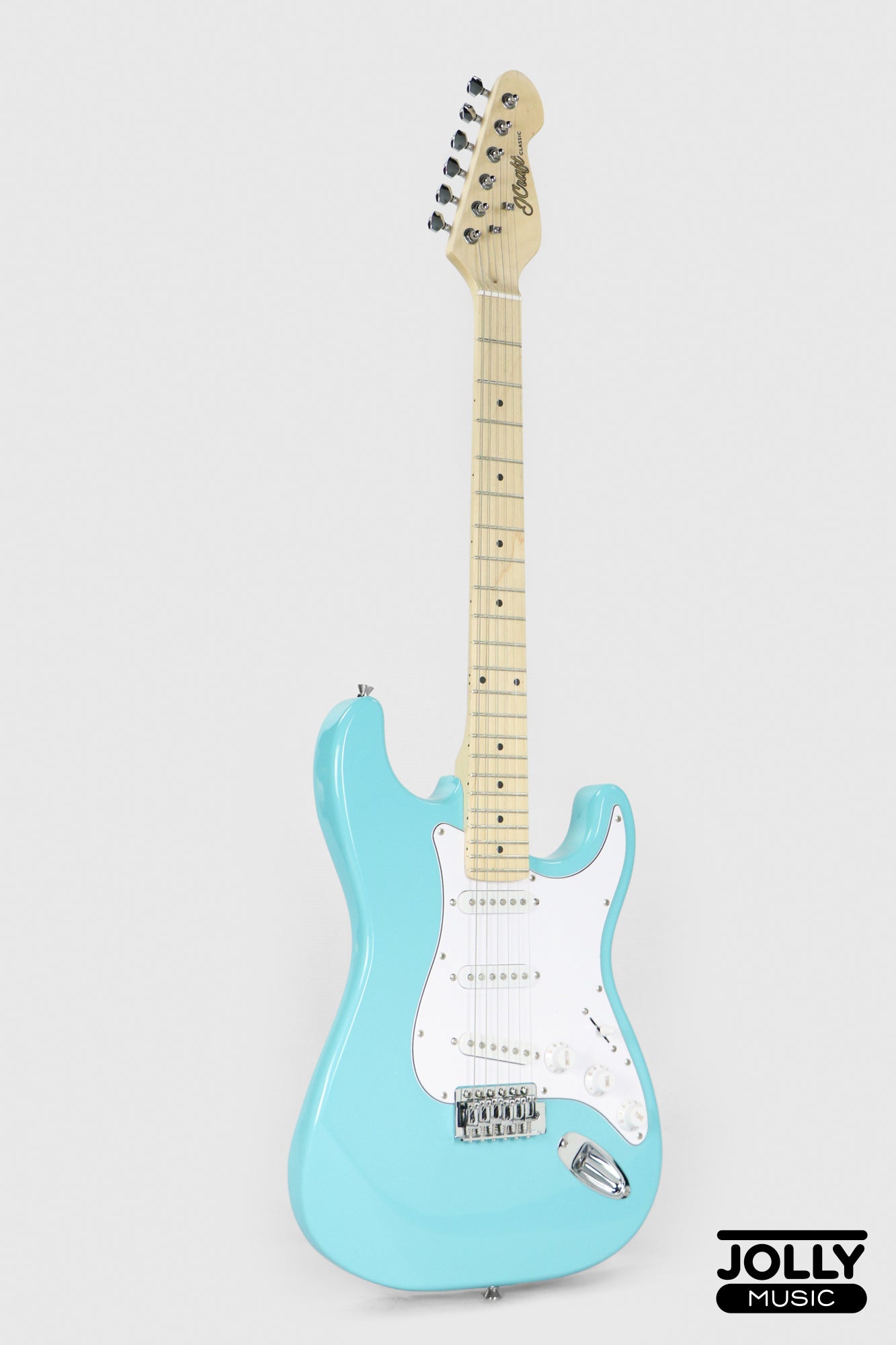 JCraft S-1 S-Style Electric Guitar with Gigbag - Fountain Blue