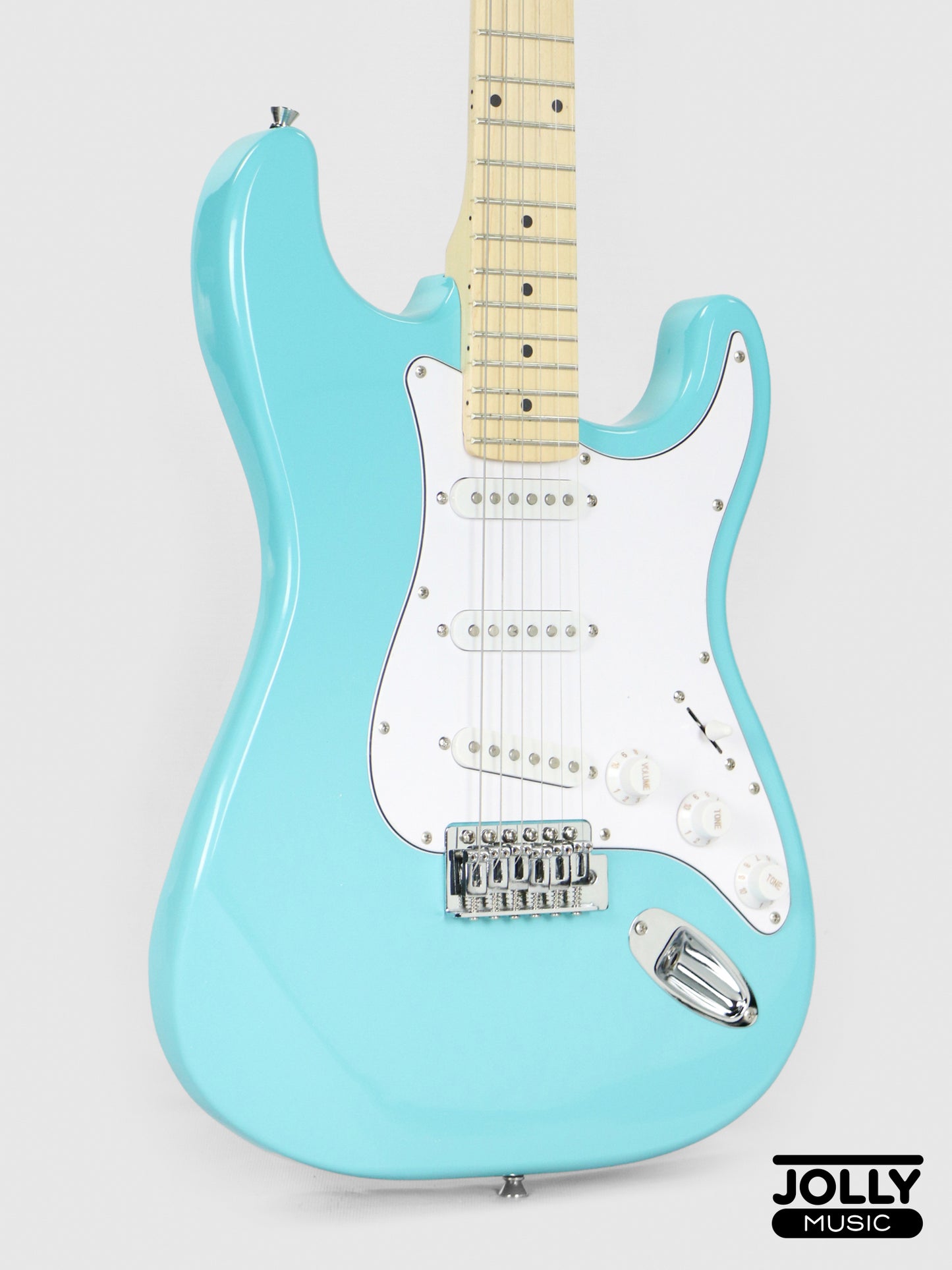 JCraft S-1 S-Style Electric Guitar with Gigbag - Fountain Blue