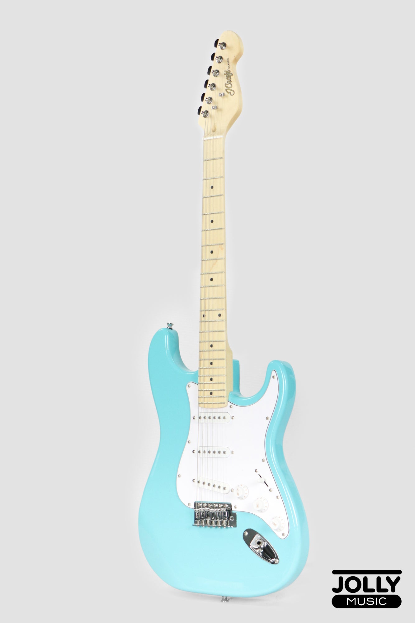 JCraft S-1 S-Style Electric Guitar with Gigbag - Fountain Blue