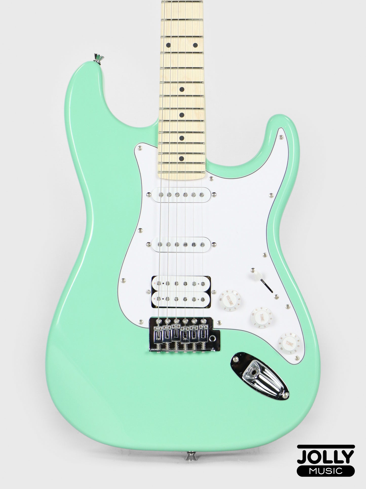 JCraft S-1H HSS Electric Guitar with Gigbag - Surf Green