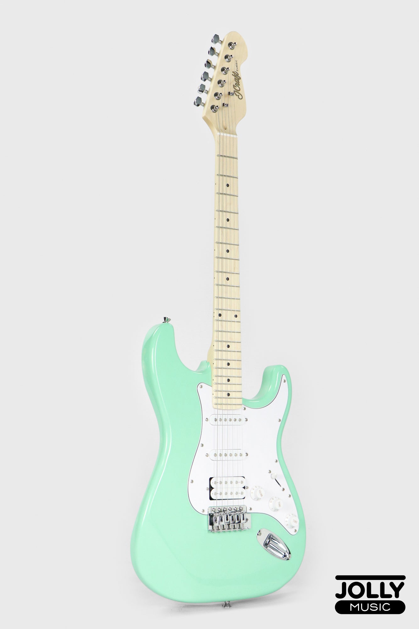 JCraft S-1H HSS Electric Guitar with Gigbag - Surf Green