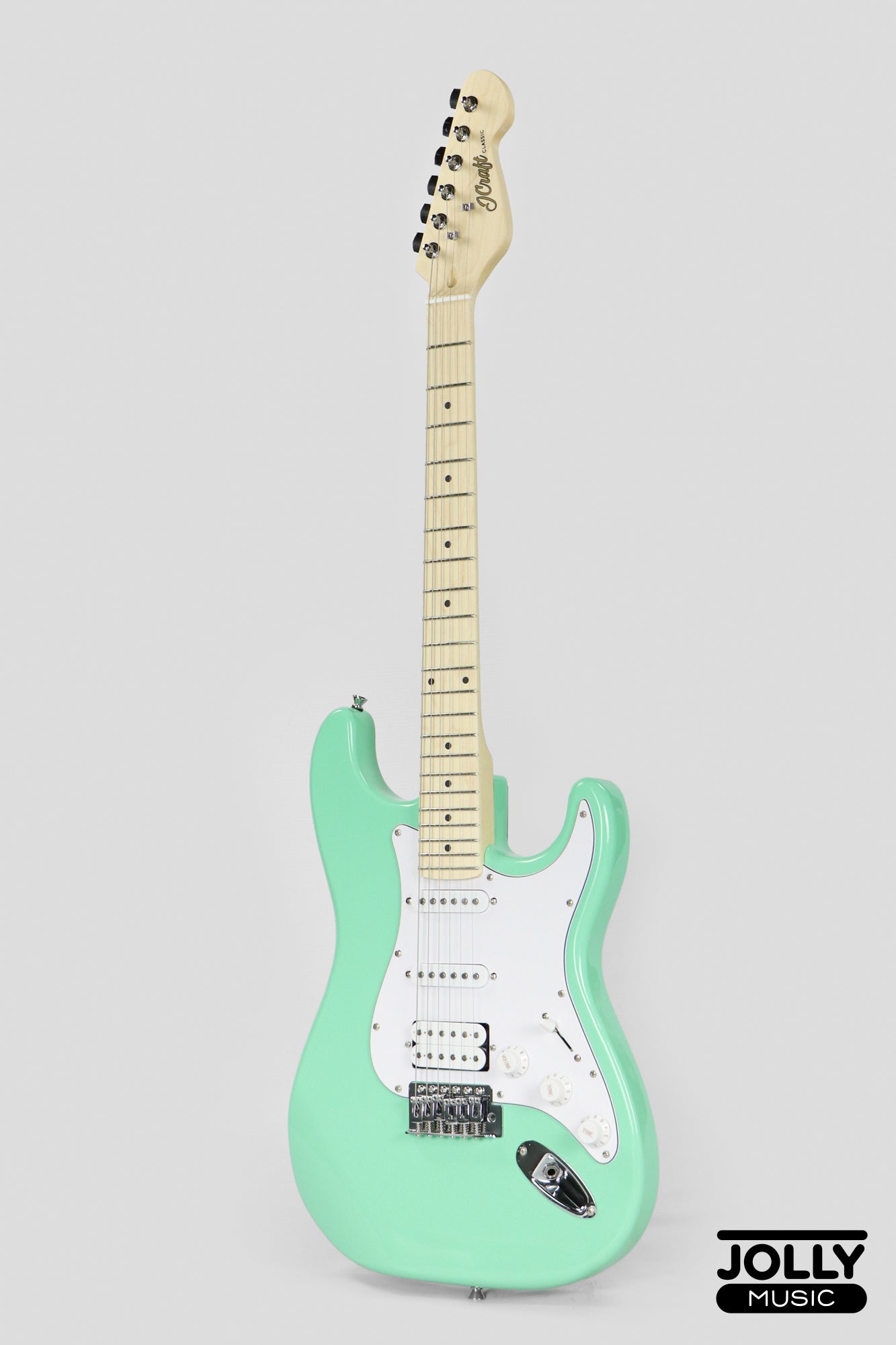 JCraft S-1H HSS Electric Guitar with Gigbag - Surf Green