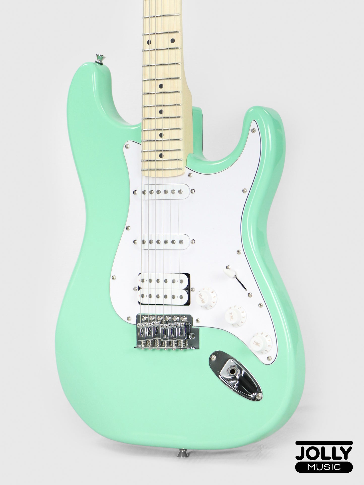 JCraft S-1H HSS Electric Guitar with Gigbag - Surf Green