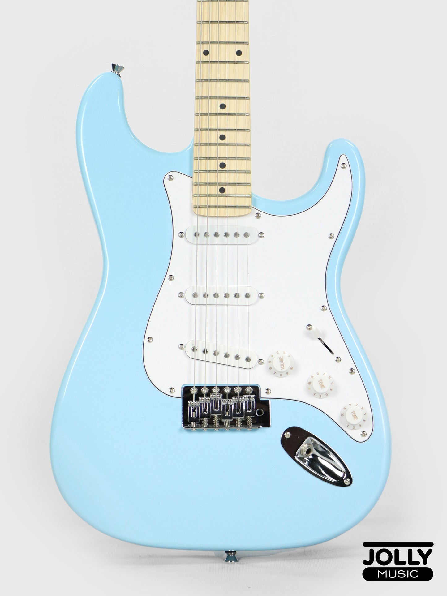 JCraft S-1 S-Style Electric Guitar with Gigbag - Light Blue