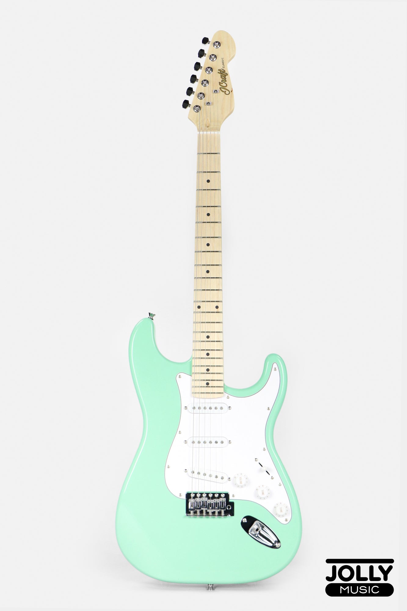 JCraft S-1 S-Style Electric Guitar with Gigbag - Surf Green