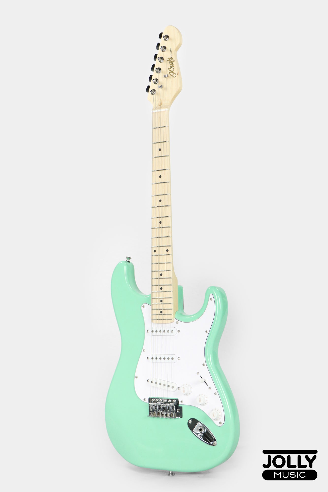 JCraft S-1 S-Style Electric Guitar with Gigbag - Surf Green