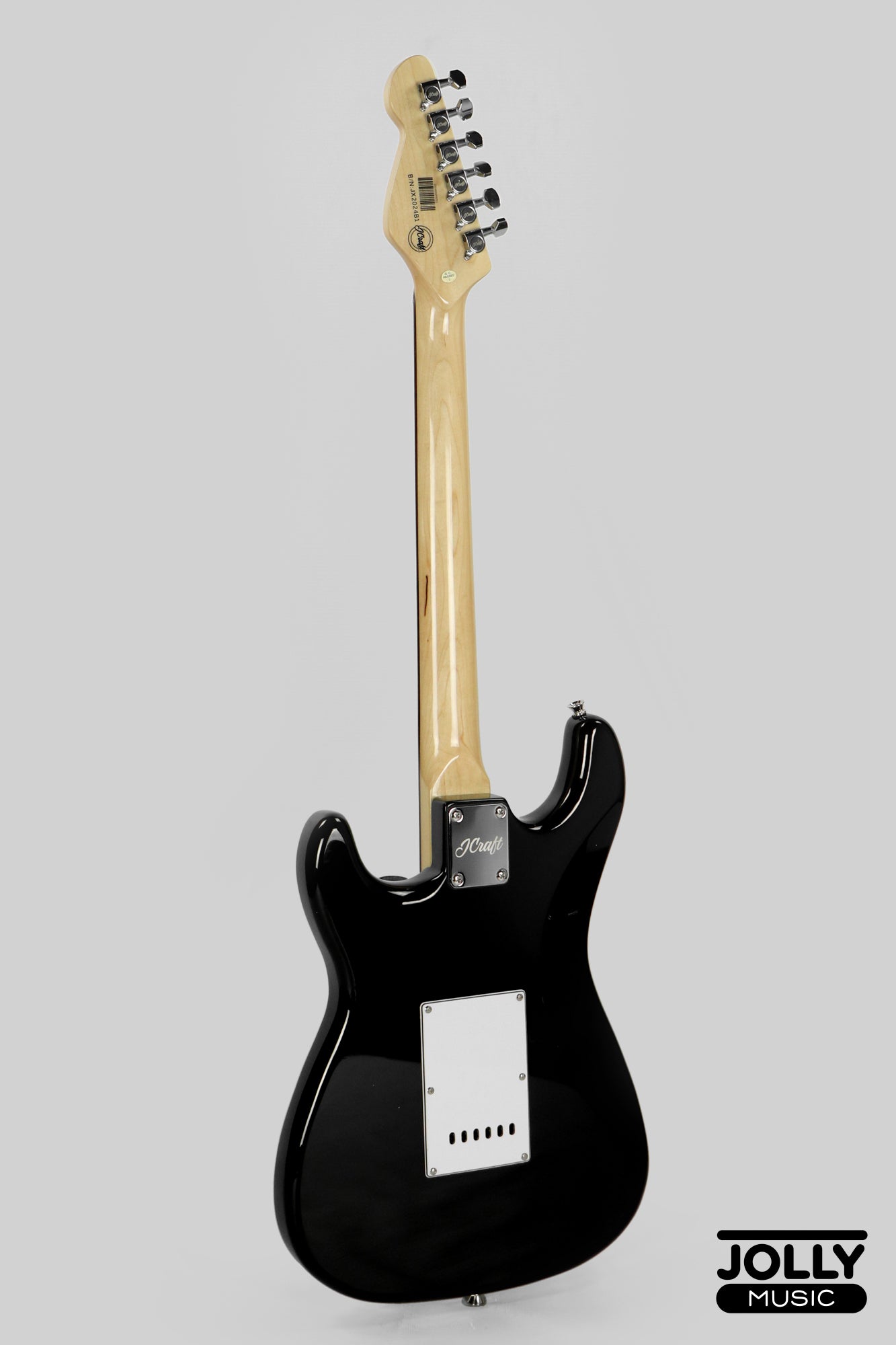 JCraft S-2 Stratocaster Stainless Frets Electric Guitar - RW / Black