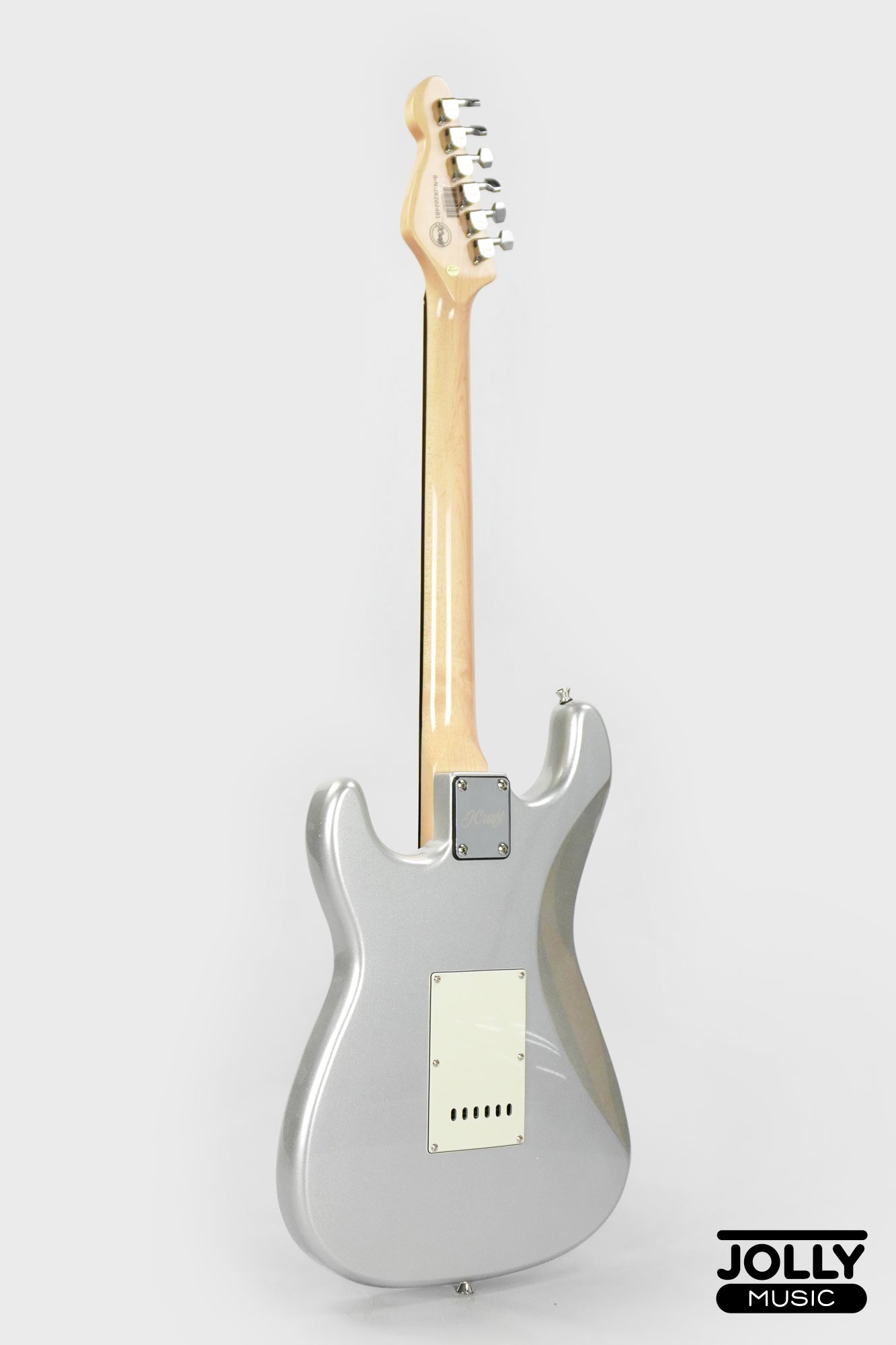 JCraft S-2HC HSS Stratocaster Stainless Frets Electric Guitar RW Chrome PU - Metallic Silver