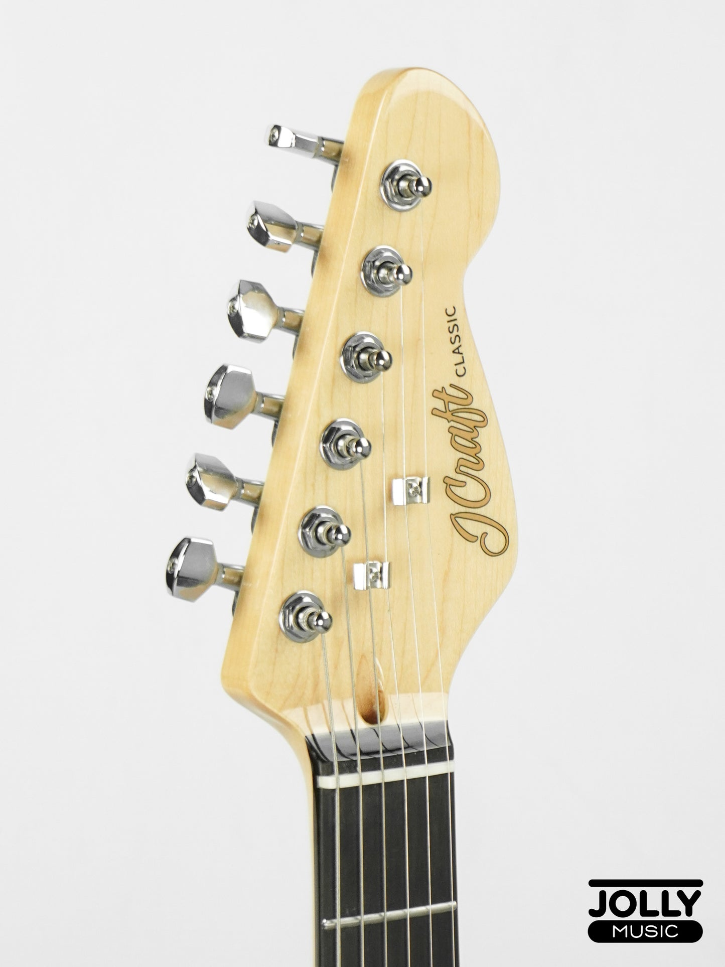 JCraft S-2 Stratocaster Stainless Frets Electric Guitar - RW / Metallic Silver
