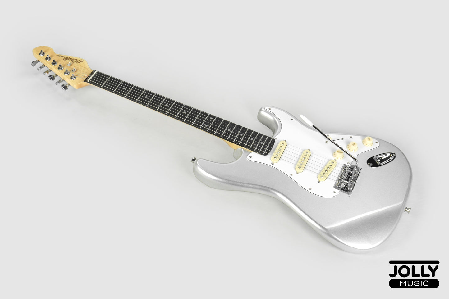 JCraft S-2 Stratocaster Stainless Frets Electric Guitar - RW / Metallic Silver