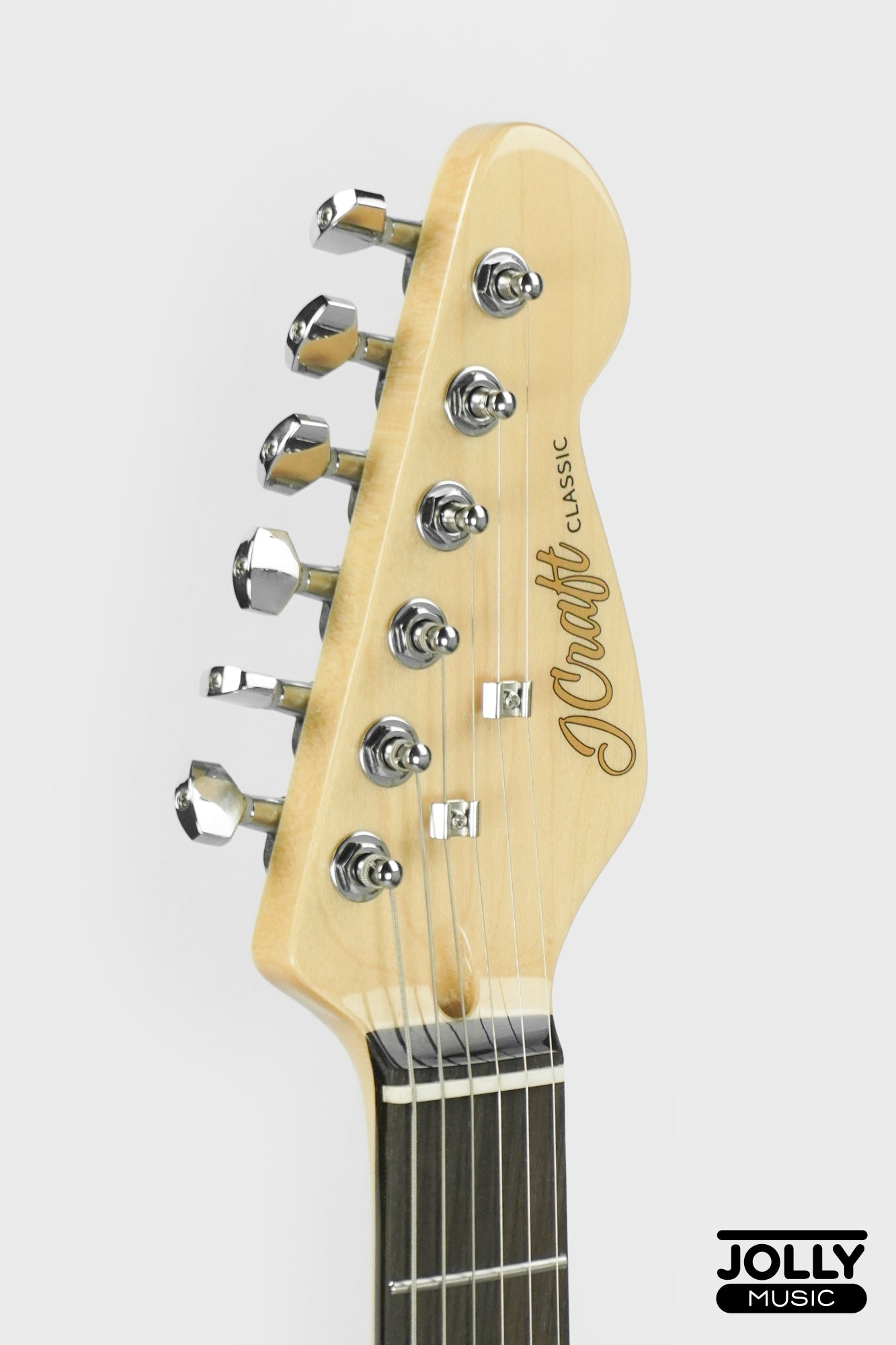 JCraft S-2 Stratocaster Stainless Frets Electric Guitar - RW / Rose Gold